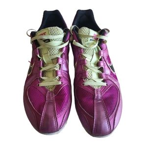 Nike Zoom Rival MD track cleats running spikes magenta green Size 8.5